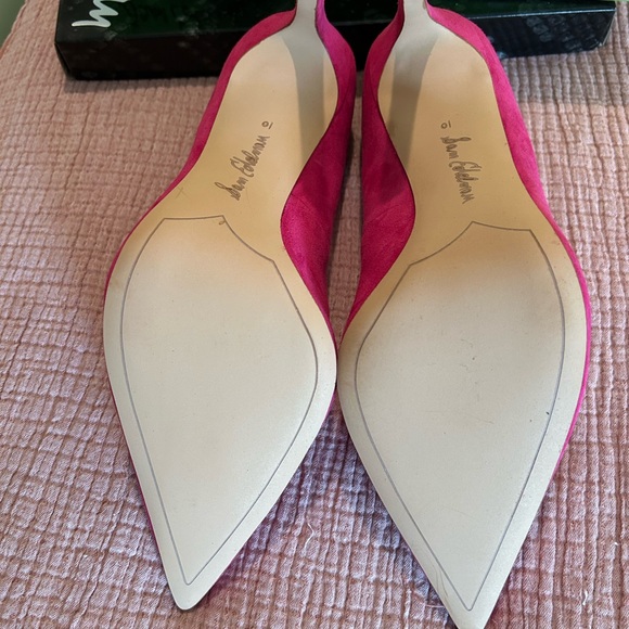 Sam Edelman Dea Hot Pink Suede Pumps - Picture 6 of 7